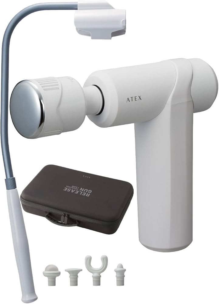 Amazon | アテックス ATEX 筋膜リリースガン 肩 背中 アームつき 温冷