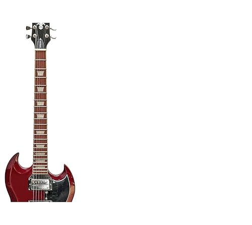 Amazon.com: IYV IVSV-300 CHERRY RED Solid-Body Electric Guitar
