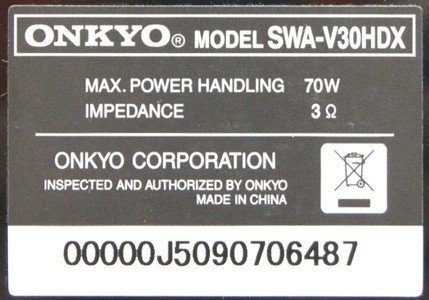 Amazon.co.jp: ONKYO オンキョー SWA-V30HDX（B） 『BASE-V30HDX（B