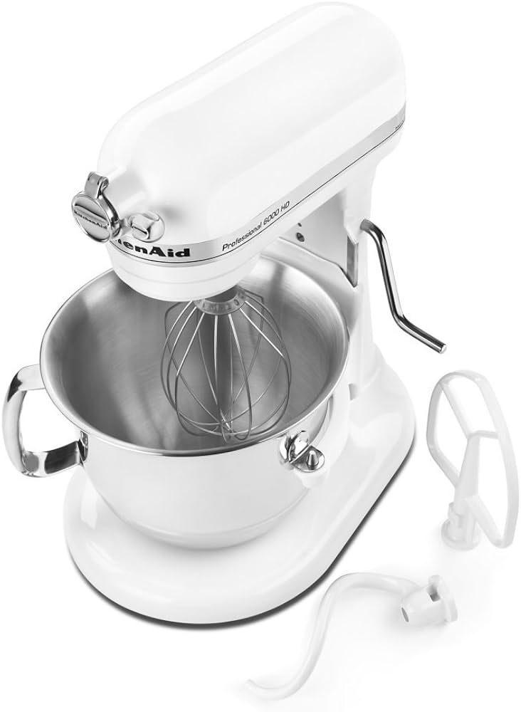KitchenAid Professional 6000 HD KSM6573CWH Stand Mixer, 6 Quart