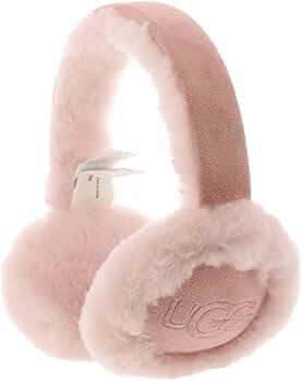 Amazon | UGG レディース 刺繍ロゴ イヤーマフ, ピンク雲, One Size