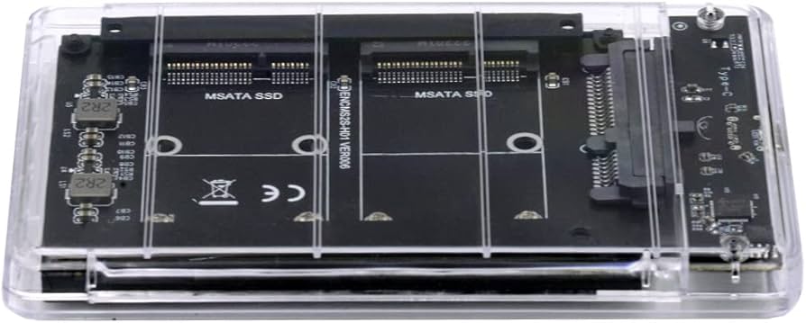 Amazon.com: NFHK Dual MSATA Mini-SATA SSD Card JOBD Raid0 Span