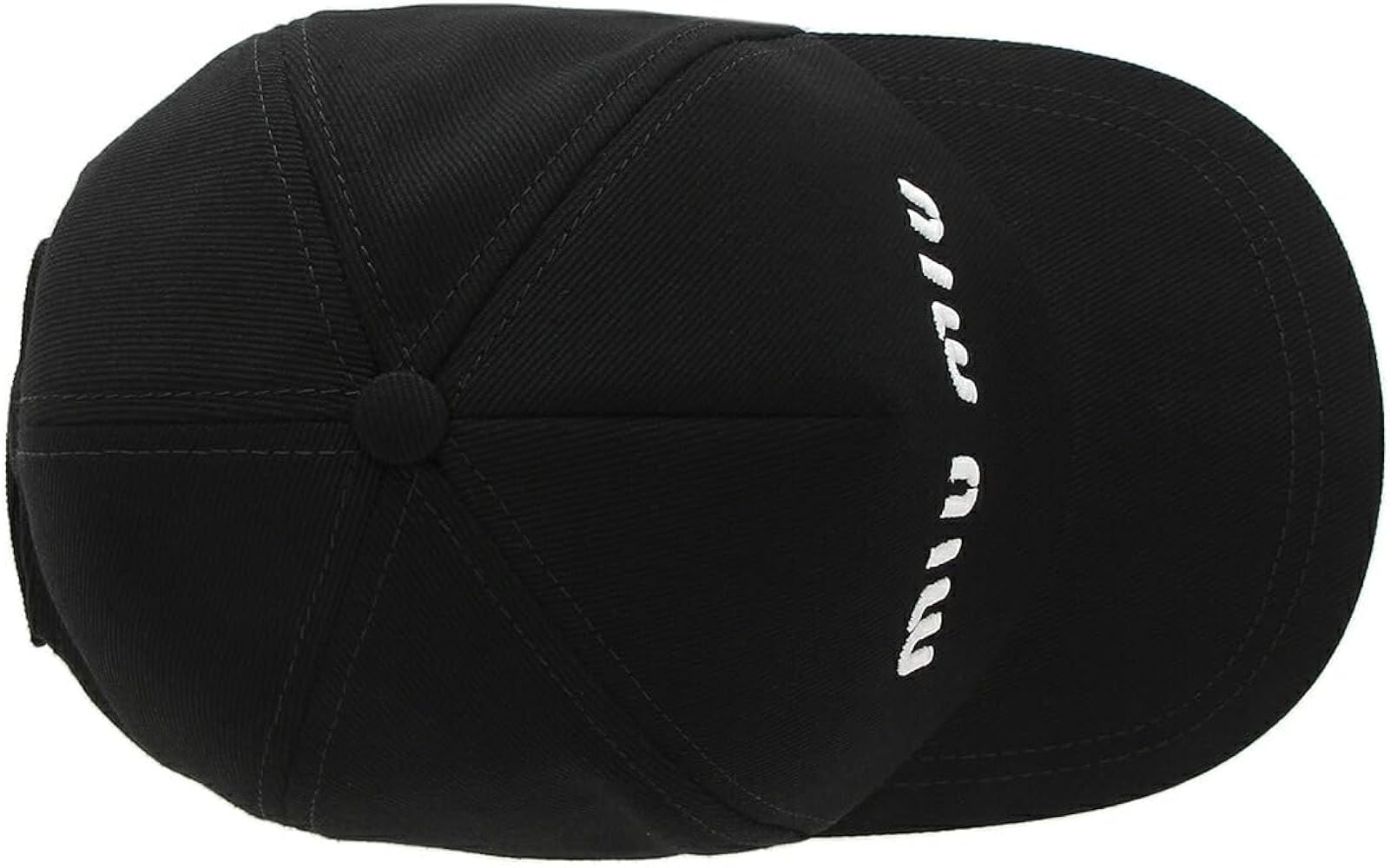 Amazon | [ミュウミュウ] 帽子 ドリル ベースボールキャップ ブラック