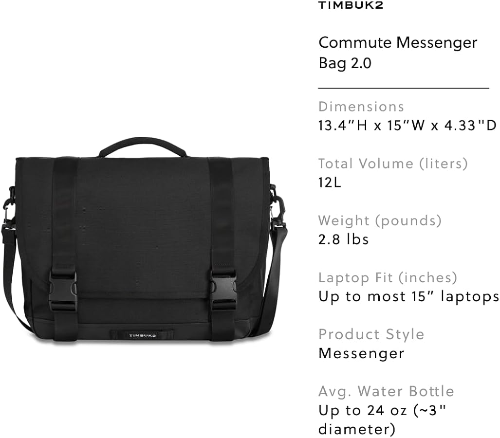 Amazon | Timbuk2 通勤メッセンジャーバッグ 2.0 エコブラック M