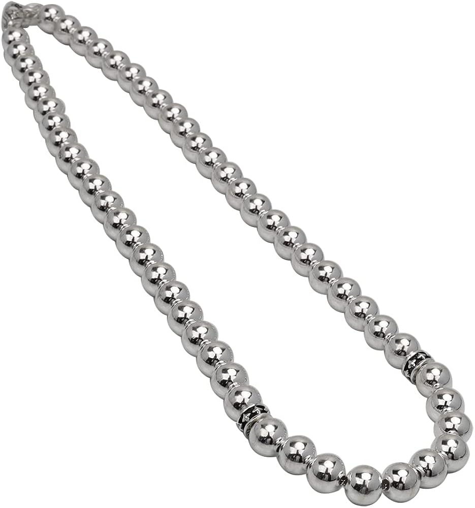 Amazon | [silver KYASYA]シルバー925 ボールチェーンネックレス 太め