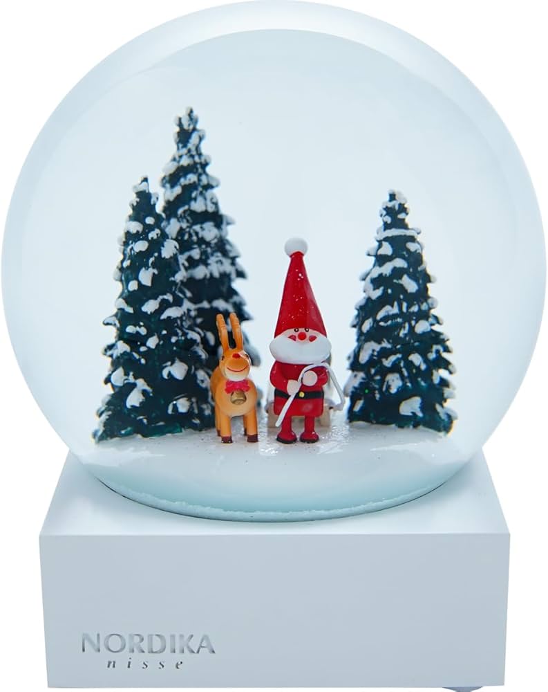 Amazon.co.jp: ノルディカ ニッセ クリスマス スノードーム そりを引い