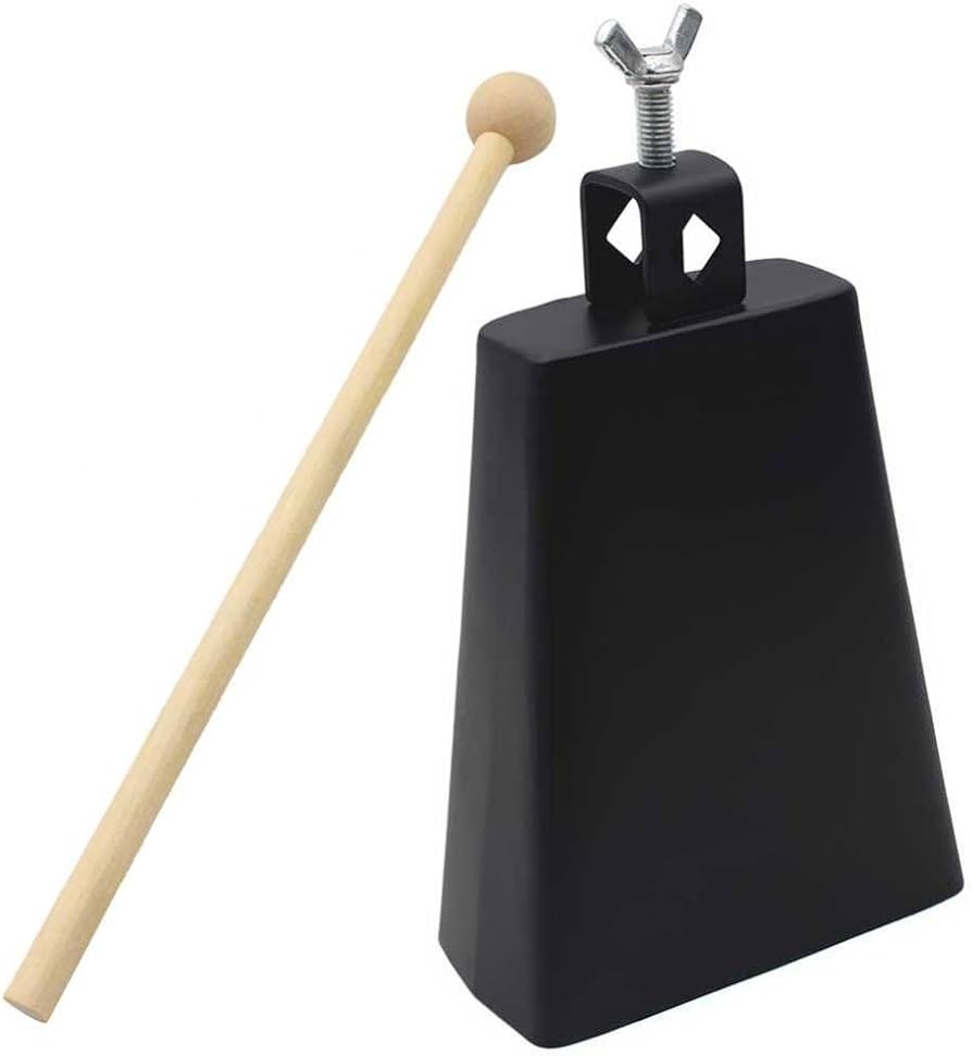 Amazon | Ongwan カウベル 6in黒いカウベル パーカッションカウベル