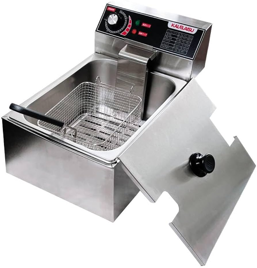 Amazon.co.jp: 電気フライヤー 卓上フライヤー 6L大容量 0-200℃温度
