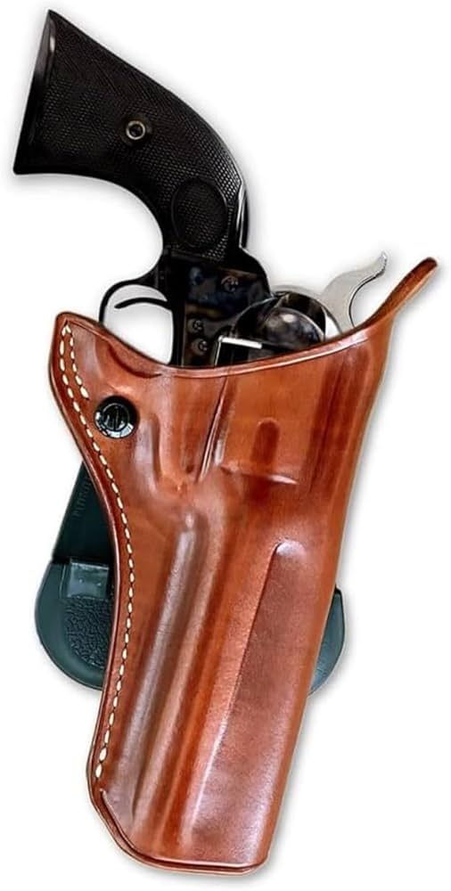 Amazon.co.jp: レザーパドルOWBホルスターOpen Top forコルトシングル