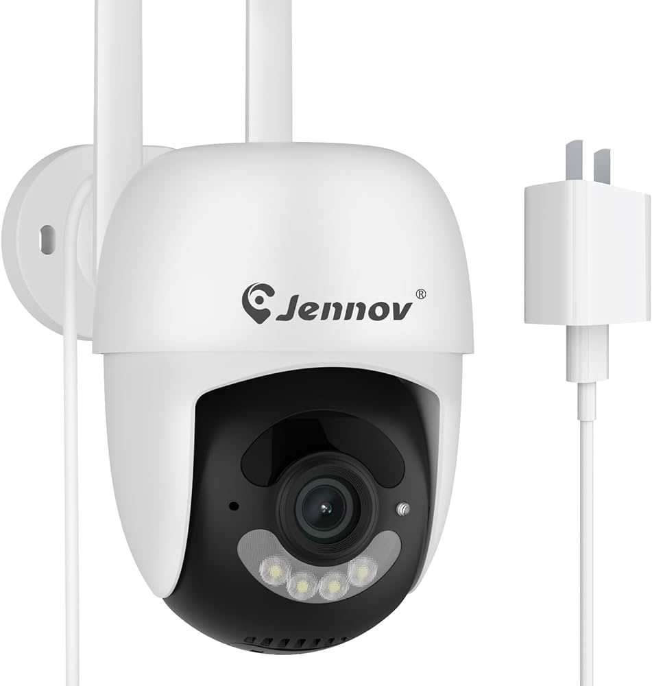 Amazon.co.jp: Jennov 防犯カメラ 屋外 wifi 2K IP66防水 自動追尾 360
