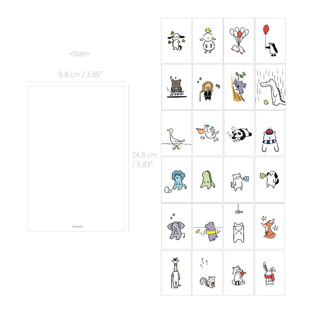 Amazon | モノライク バディ 葉書 はがき ポストカード 24セット Buddy