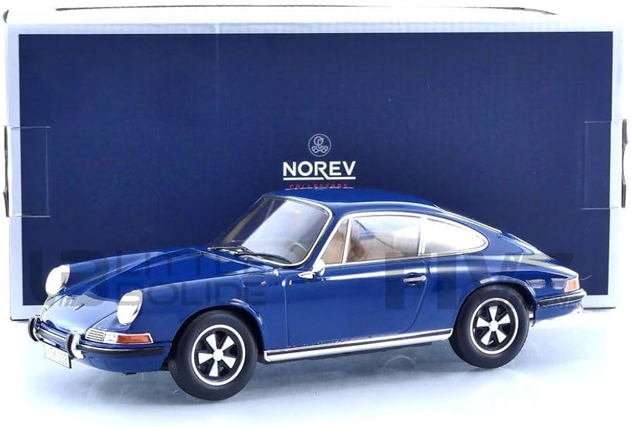Amazon | NOREV ポルシェ 911 S 69 ブルー 1/18 187647 | ミニカー