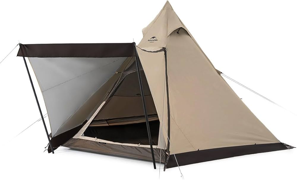 Amazon.co.jp: Naturehike 3-4人用 六辺形ピラミッド型 ワンポール