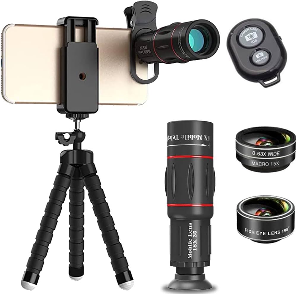 Amazon.co.jp: ActyGo 18倍望遠レンズ スマホレンズ 4点セット