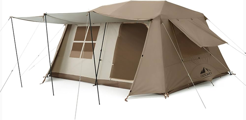 Amazon.co.jp: ADAWO ワンタッチテント キャビン型 自立式 4シーズン