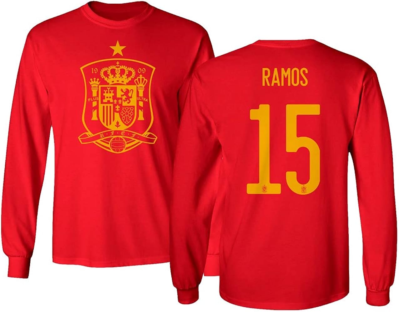 Amazon.com: European Soccer 2020 Spain #15 Sergio Ramos Jersey