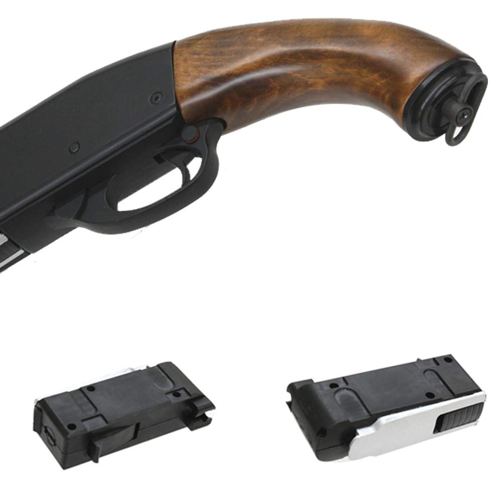 Amazon.co.jp: S&T M870 ソードオフ リアルウッド エアーショットガン
