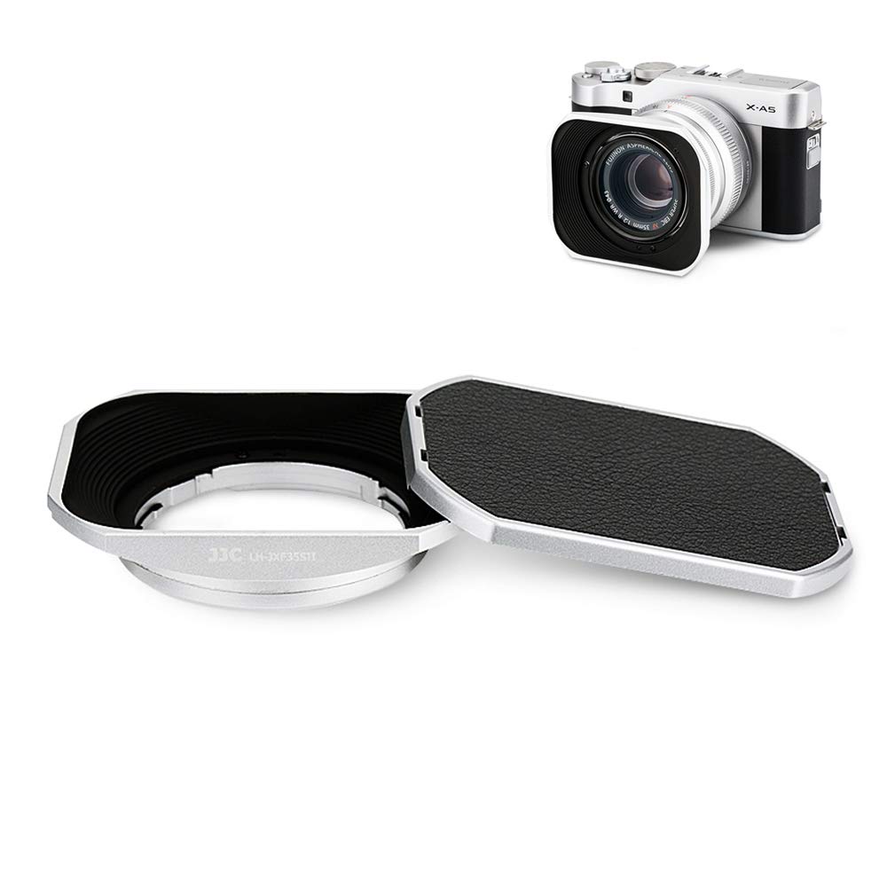 Amazon | JJC メタル 正方形 レンズフード + フードキャップ 富士