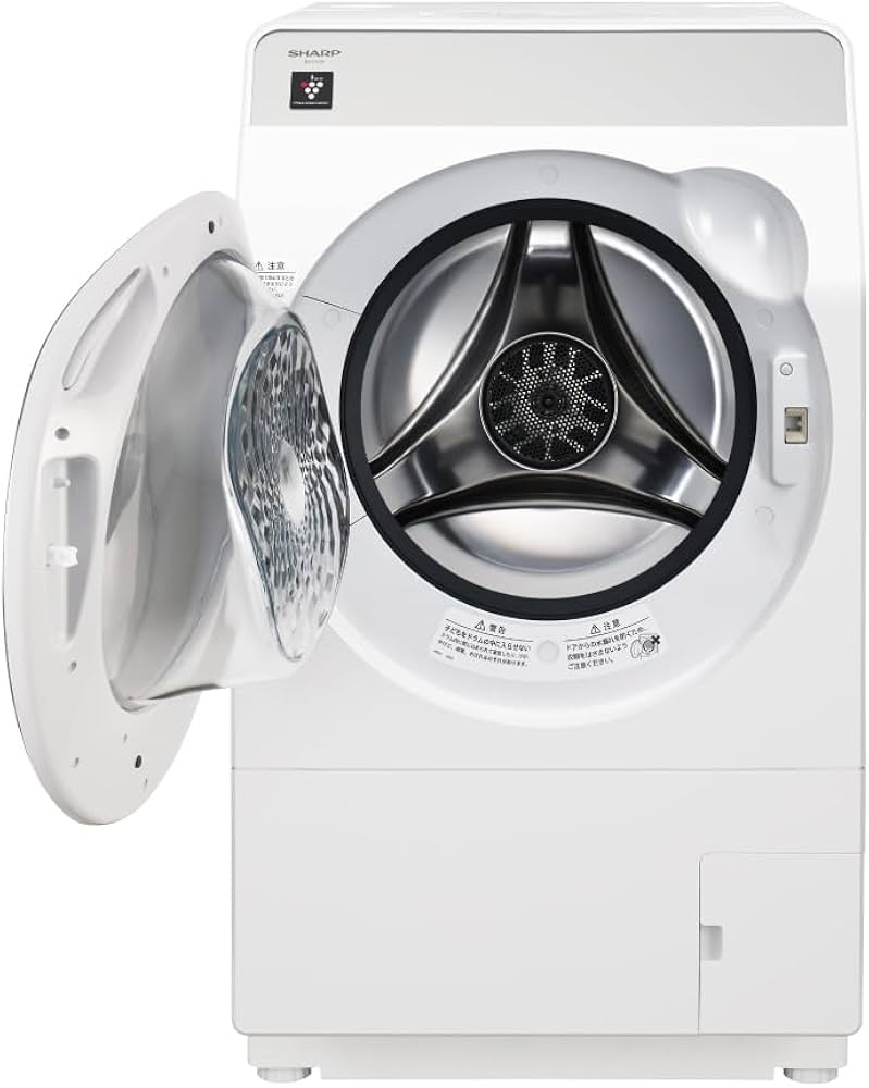Amazon.co.jp: Sharp ES-K10B-WL Drum Washer Dryer, Washes 10 kg