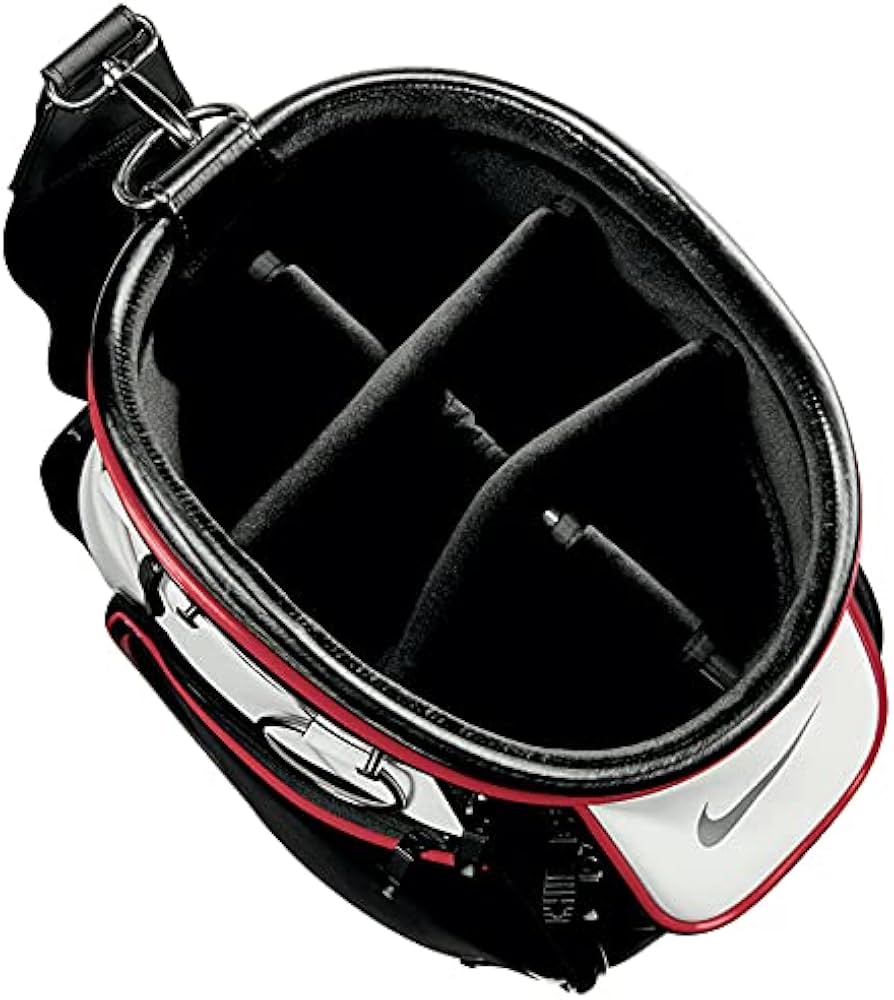 Amazon | ナイキ(NIKE) ゴルフバッグ ホワイト×ブラック×ジムレッド F