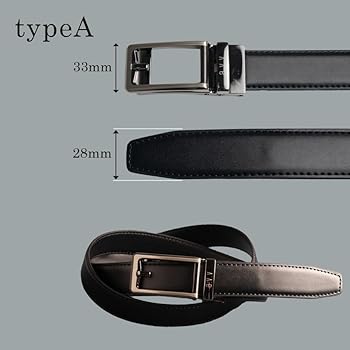 Amazon | [a.v.v] ベルト メンズ 本革 牛革 穴なし オートロック式