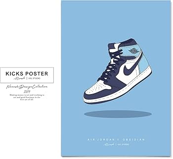 Amazon.co.jp: AJ1 オブシディアン/OBSIDIAN スニーカーポスター