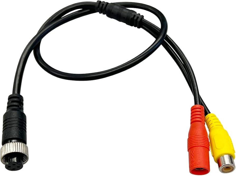 Amazon.co.jp: 4ピン⇔RCA＋DC 変換ケーブル 50cm 4ピン同軸ケーブルと