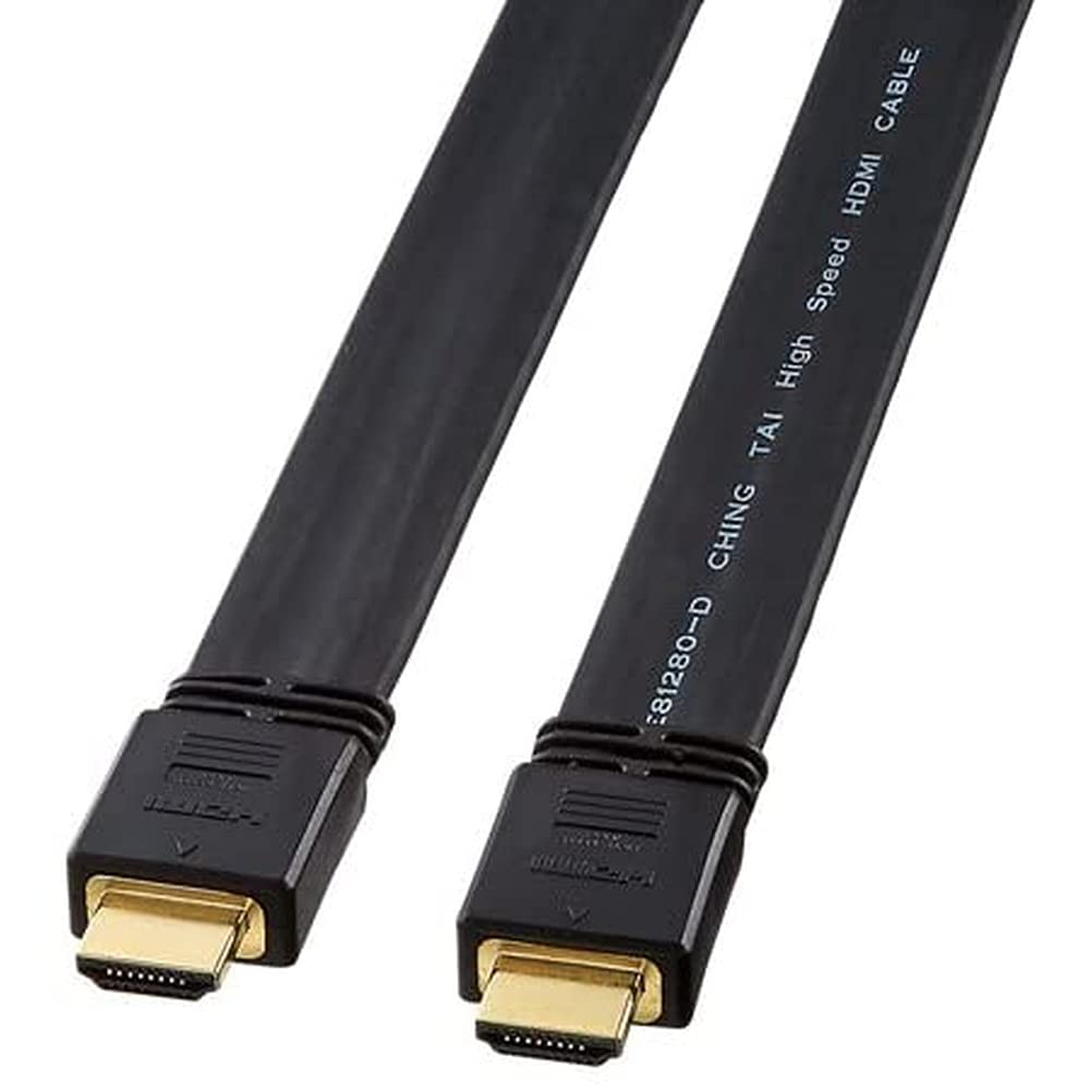 Amazon | サンワサプライ フラットHDMIケーブル 10m ブラック KM-HD20