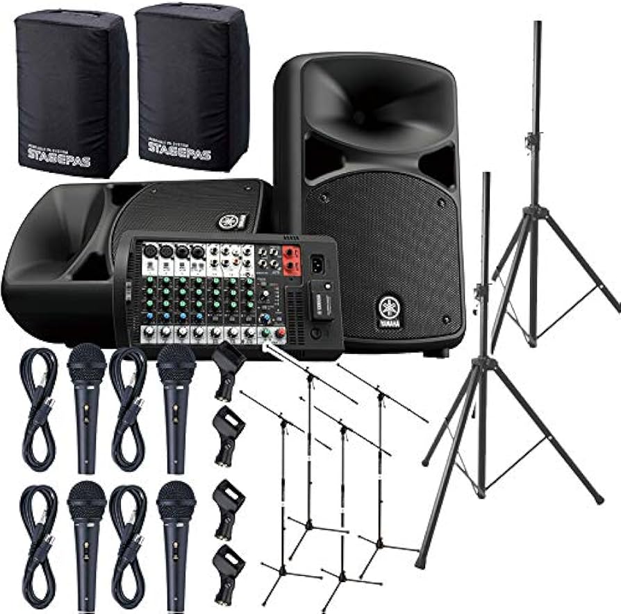 Amazon | YAMAHA STAGEPAS 600BT スピーカーカバー付 PAセット