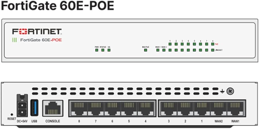 Amazon.com: Fortinet FortiGate-60E / FG-60E Next Generation (NGFW