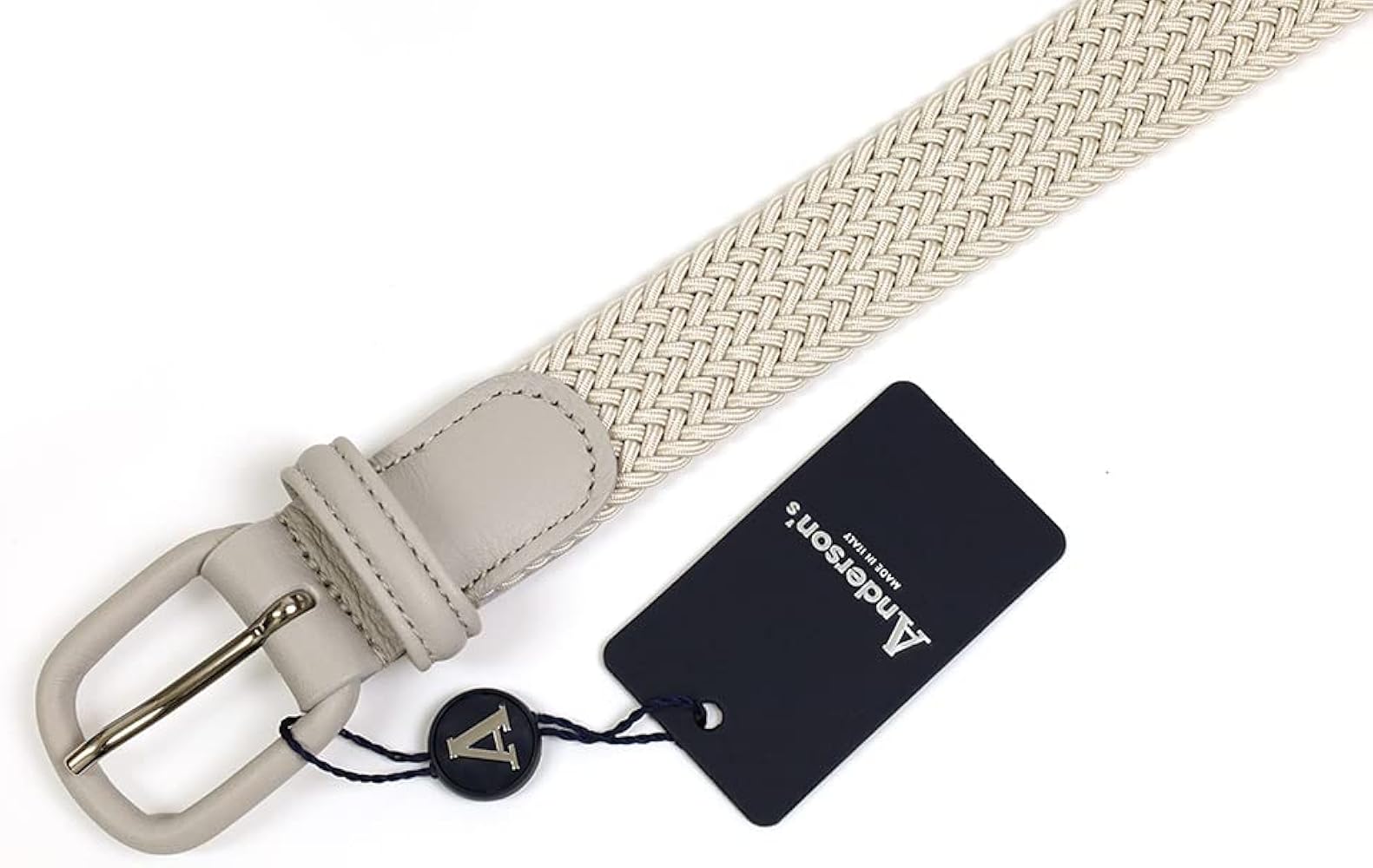 Amazon | アンダーソンズ ラバーメッシュベルト 革巻きバックル 30mm