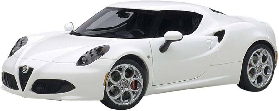 Amazon | AUTOart 1/18 アルファロメオ 4C ホワイト 完成品 | ミニカー