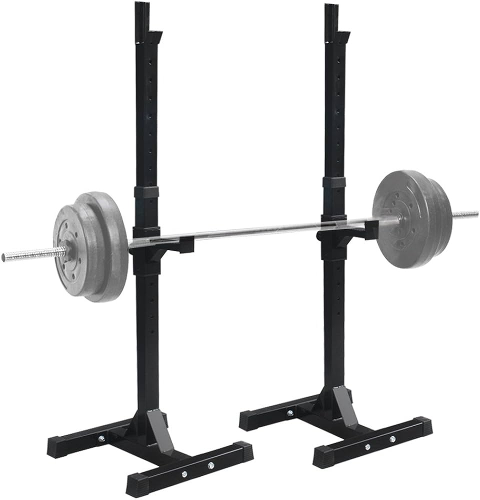 Amazon | SUPER DEAL バーベルスタンド スクワットラック ベンチプレス