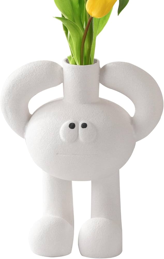 Amazon.co.jp: ユニークな花の花瓶、クリエイティブノベルティ花瓶樹脂