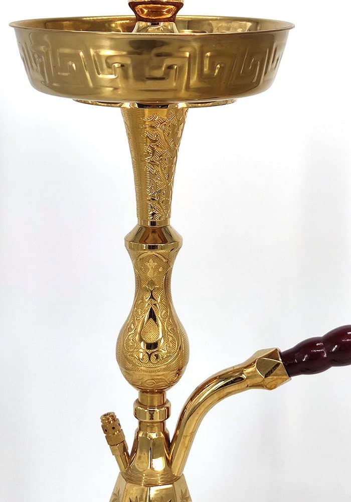 Amazon.co.jp: 【大型サイズ 】ゴールドシーシャ本体 ガラス 水パイプ