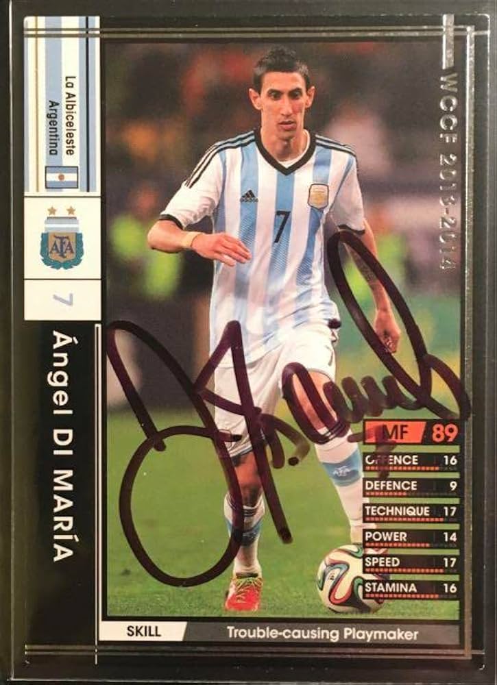 Amazon.co.jp: サッカーアルゼンチン代表 アンヘルディマリア 直筆