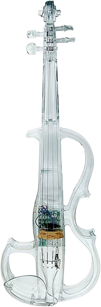 Amazon.co.jp: 4/4 透明エレクトリック バイオリン品質プラスチック