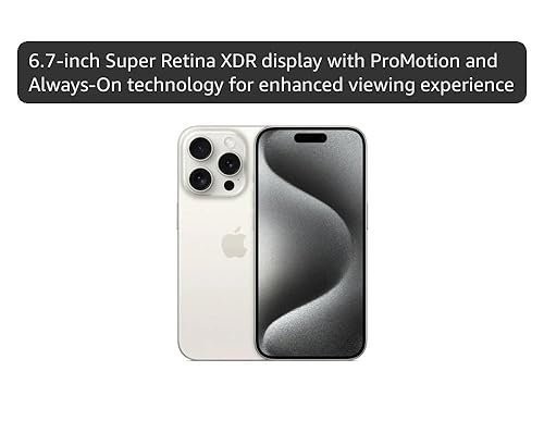 Amazon.com: Apple iPhone 15 Pro Max, 1TB, White Titanium
