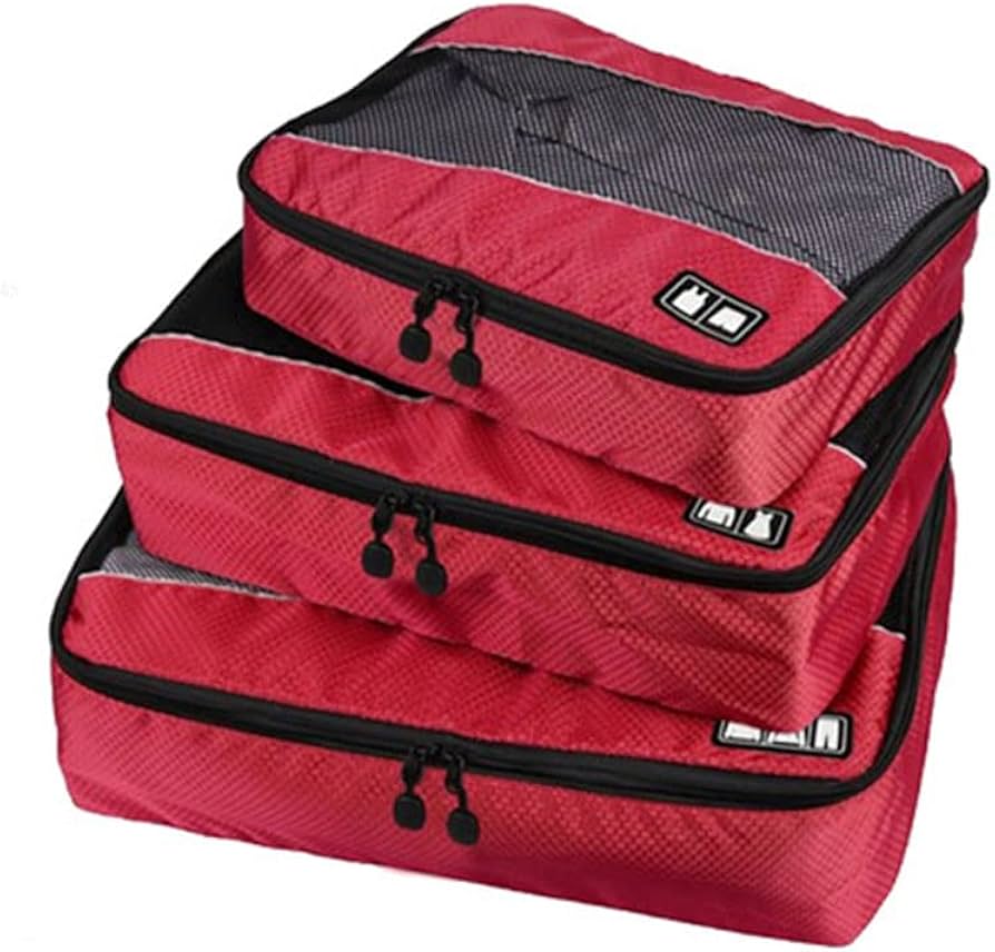 Amazon.co.jp: パッキングキューブ - トラベルポーチ 3点セット 大容量