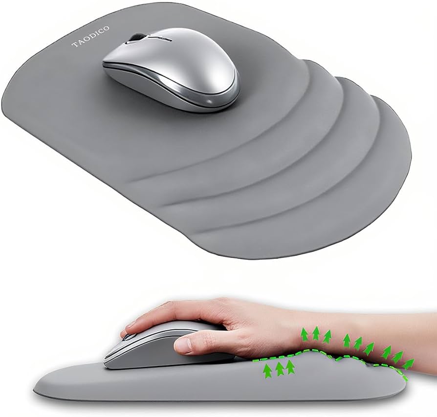 Amazon.co.jp: TAODICO 人間工学マウスパッド リストレスト付き ミルク