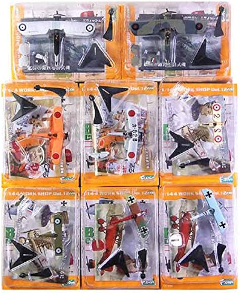 Amazon | 【8SET】 エフトイズ 1/144 複葉機コレクション 全8種セット