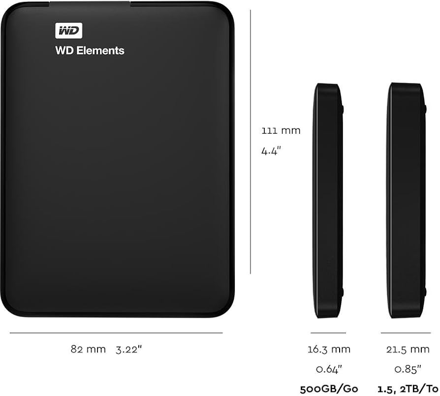 Amazon | WD HDD ポータブルハードディスク 3TB WD Elements Portable
