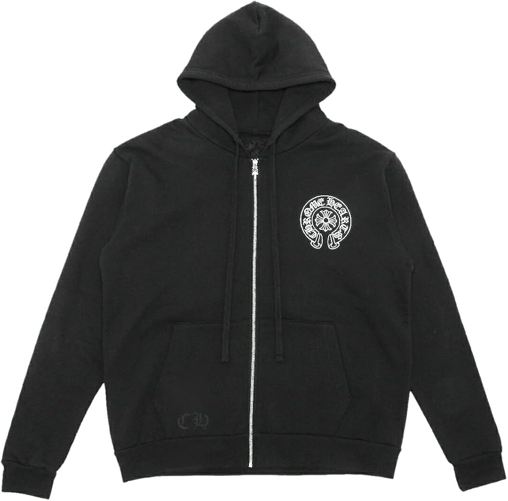 Amazon.co.jp: [クロムハーツ] パーカー ジップ ブラック メンズ