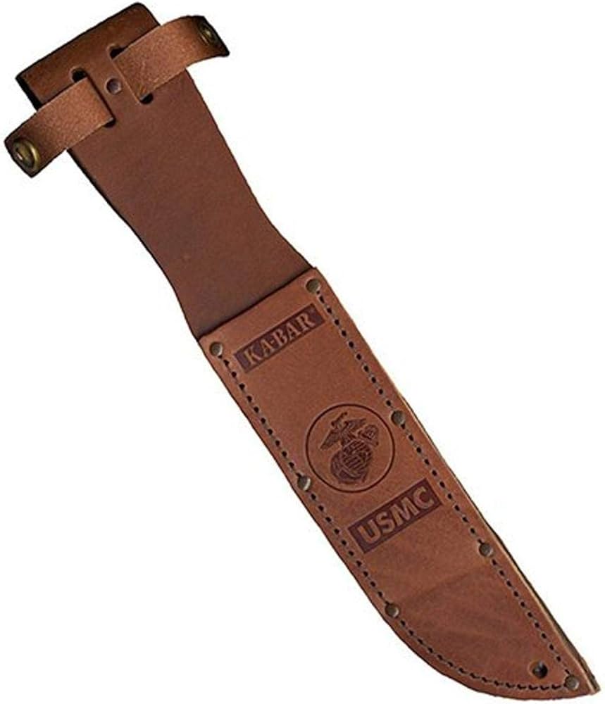 Amazon | Ka-Bar USMC Leather Sheath, Brown, 7-Inch by Ka-Bar | Ka