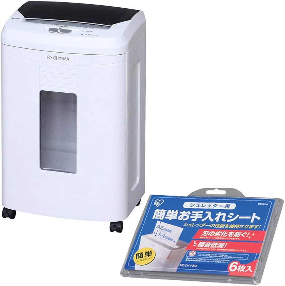 Amazon | 【セット品】アイリスオーヤマ オフィス シュレッダー オート