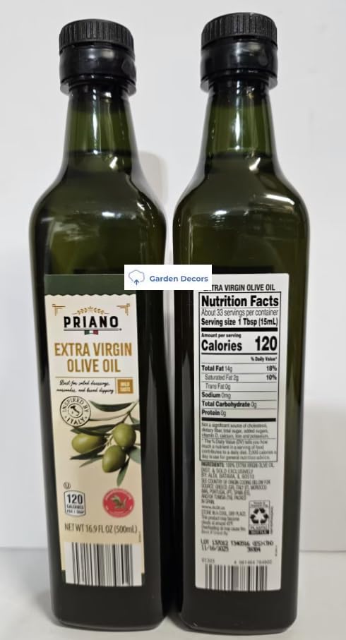 Amazon.com : Generic Priano Extra Virgin Olive Oil Mild Taste 16.9