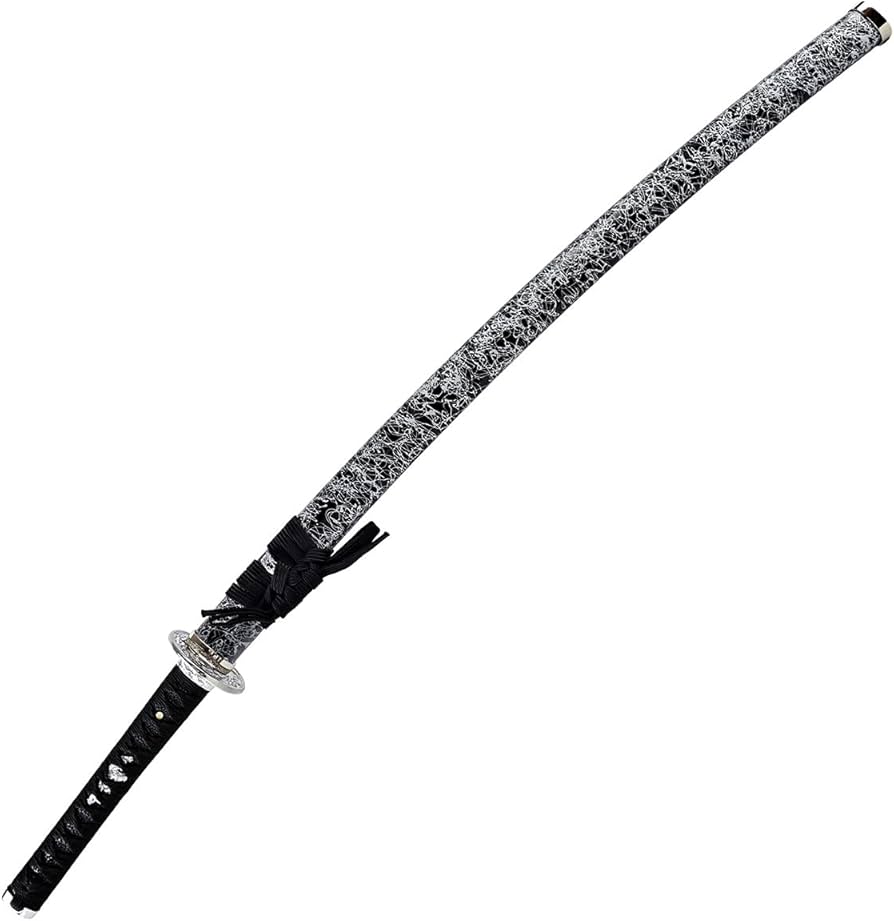 Amazon.co.jp: しのびや 模造刀 黒銀雲 大刀 (刀・鞘・刀拭クロス