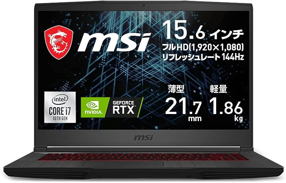Amazon.co.jp: 【NVIDIA最新RTX3060搭載・薄型軽量】MSIゲーミング