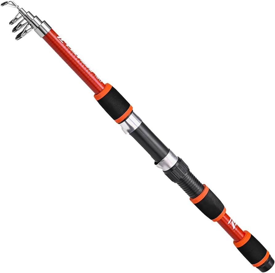 Amazon | コンパクトロッド 釣竿 グラスファイバー釣竿 モバイルロッド