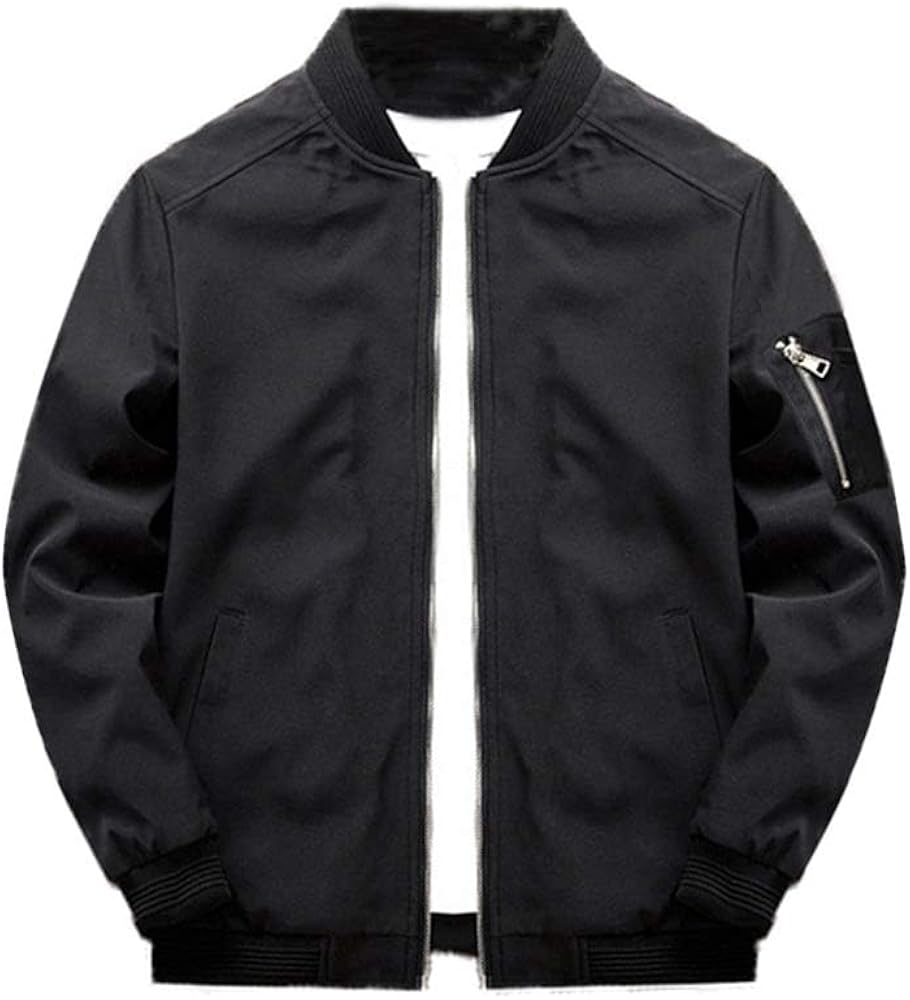 Lavnis Men's Flight Bomber Jacket Lightweight Softshell Coat